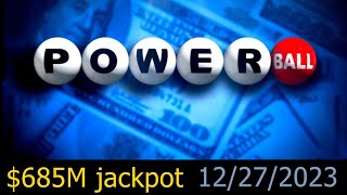 Powerball Winning Numbers 27 December 2023Today Powerball Drawing Result Wednesday Night 12272023 [upl. by Koh]