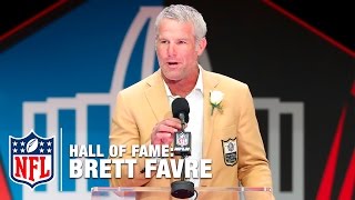 Brett Favre Hall of Fame Speech  2016 Pro Football Hall of Fame  NFL [upl. by Leyes]