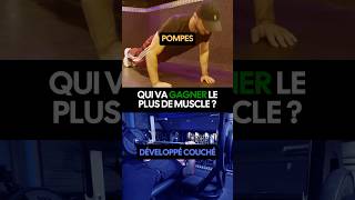 Qui va gagner le plus de muscle   Pompes vs développé couché  Étude scientifique 🧪 [upl. by Monda]