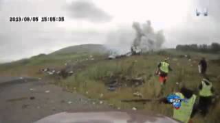 Footage of dramatic plane crash in Iceland released [upl. by Sokram]