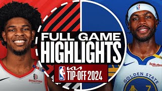 WARRIORS vs TRAIL BLAZERS FULL GAME HIGHLIGHTS  October 24 2024  Trail Blazers vs Warriors NBA 2K [upl. by Haleemaj364]