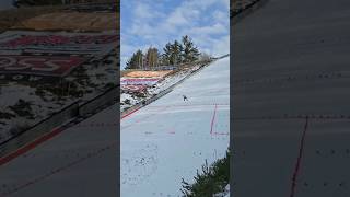 German Ski Jumper Flies 139M 456ft Tying The Hill Record During FIS Continental Cup [upl. by Agate]