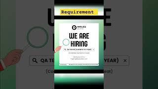 Hiring QA Engineer  experienced can apply  software testing softwareengineer softwaretester job [upl. by Nived]