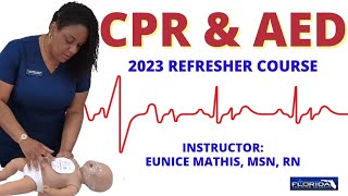 CPR amp AED Refresher Course with Nurse Eunice Adult Child and Infant [upl. by Nod829]