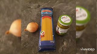 How to make simple Pesto Pasta Nudeln mit Pesto [upl. by Hahn871]