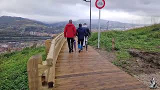 POR FIN HACEMOS EL RECORRIDO DE LAS 2 PASARELAS DE MADERA DE BILBAO [upl. by Adian]