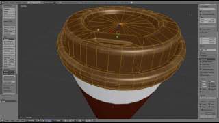 Coffee To Go Cup Lowpoly in Blender [upl. by Mata354]