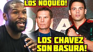 Floyd se Ríe y Humilla a los Chavez a julio cesar Chavez le gano con una mano y asu hijo sin manos [upl. by Thordis]