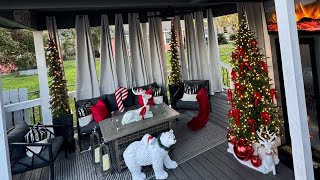 PATIO CHRISTMAS DECOR TOUR [upl. by Amarette]