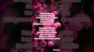 Chillena oru mazhai thuli song lyrics tamil love tamillovesonglyrics song tamilsong trending [upl. by Airamzul]