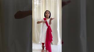 Little one trying to learn “ Shastriya Nritya “  Lasya Dance Academy  dance kathak classical [upl. by Eizzo]