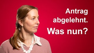 Mein Antrag wurde vom Kostenträger abgelehnt Und jetzt [upl. by Iroc]