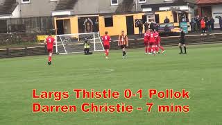 Largs Thistle v Pollok  20th January 2024  Just the Goals [upl. by Nylesoy]