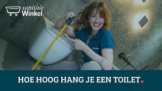 Toilet ophangen  Wat is de ideale hoogte [upl. by Dygert167]