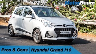 Hyundai Grand i10  Pros amp Cons  MotorBeam [upl. by Ellison]