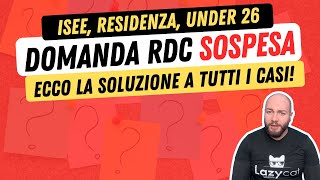 ⚠️ Reddito di Cittadinanza SOSPESO Soluzione ai 3 casi più frequenti [upl. by Yssirc468]