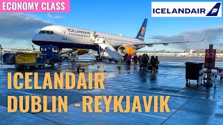 ICELANDAIR IN ECONOMY  Dublin Ireland to Keflavik Iceland [upl. by Gaither790]