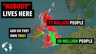 Why So Few People Live In Scotland Wales Northern Ireland or Southwest England [upl. by Mlehliw]