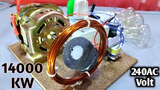 Free Electricity Generator 240V From Big Coper Wire [upl. by Ledeen741]