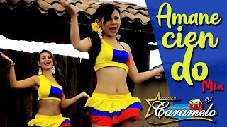 CUMBIAS COLOMBIANAS  ORQUESTA FEMENINA CARAMELO  AMANECIENDO MIX [upl. by Isabelita]