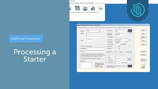 Processing a Starter  Thesaurus Payroll Manager 2022 [upl. by Yerfej914]