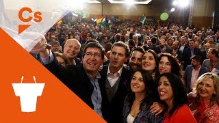 Albert Rivera Inés Arrimadas Juan Marín y Javier Imbroda Encuentro Ciudadano en Málaga [upl. by Ahsitan272]