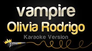 Olivia Rodrigo  vampire Karaoke Version [upl. by Farley]