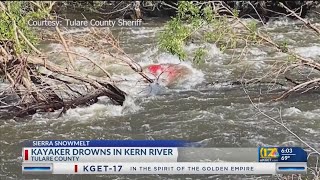 Kayaker drowns in Kern River [upl. by Martres]