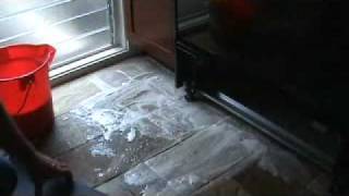 Cleaning a natural stone tile floor [upl. by Jenelle370]