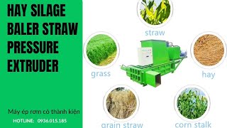 Hay Silage Baler Straw Pressure EXTRUDER [upl. by Asil]