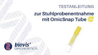 Testanleitung zur Stuhlprobenentnahme mit OmicSnap Tube [upl. by Belden]