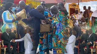 PrezNana Addo Shocked How Man Kneels To Greet HimClash Okyehene Over Galamsey Issues ampDonates Huge [upl. by Almond]