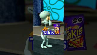 Squidward has Takis🥺 squidwardmemes spongebob spongebobcharacters [upl. by Nitram]