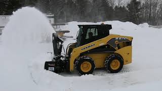 Souffleur SB52 snowblower skid steer Yanmar S270V [upl. by Isnyl489]