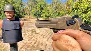 Desert Eagle 44 Magnum vs Body armor [upl. by Pattin]