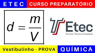 Vestibulinho ETEC 2025 🎯 Correção da Prova de QUÍMICA etec 2024 BoraETEC [upl. by Cortney]