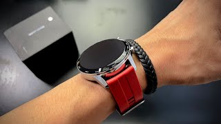 L16 SMARTWATCH  SILVER RED UNBOXING [upl. by Rednijar]