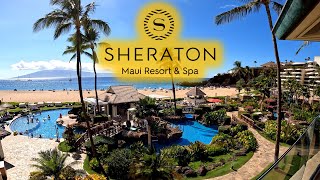 SHERATON MAUI RESORT amp SPA  QUICK WALKING TOUR OF RESORT  Best Hotel in Hawaii  Kaanapali Beach [upl. by Tahpos]