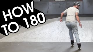 HOW TO 180 WITH ROLLER SKATES  TUTORIAL [upl. by Davenport818]