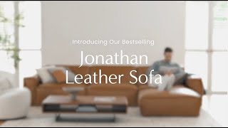 Castlery Lookbook Jonathan Leather Sofa [upl. by Hallie239]