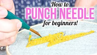 How to Punch Needle amp 3 Beginner DIY Projects [upl. by Airpal]