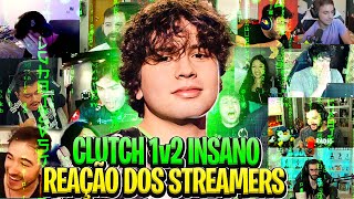 REAÇÃO DOS STREAMERS AO LESS HUMILHANDO A 100THIEVES no CLUTCH de OMEN [upl. by Audette321]