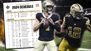 10 Wins New Orleans Saints 2024 Schedule Review and Predictions [upl. by Gnav]