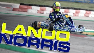 Lando Norris driving his own LN Kart in Italy [upl. by Nylodam427]