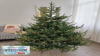 27M885FT Christmas Tree Large Artificial PEPVC Green Christmas Tree with Metal Stand Review [upl. by Anatsirhc]