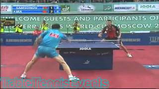 Ma Long Vs Vladimir Samsonov  12 Final World Cup Moscow 2009 [upl. by Noslien]