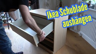 IKEA Schublade ausbauen Schubladen aushängen herausnehmen Ikea [upl. by Drhcir]