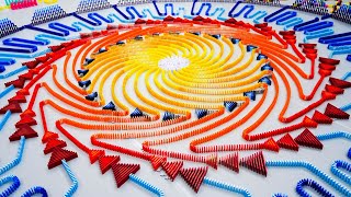 Building the COLLOSSAL Spiral in 100000 Dominoes  Destination Domino 2024 [upl. by Nede]