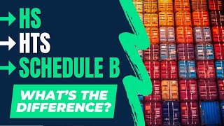 HS Codes HTS Codes and Schedule B Codes Whats the Difference [upl. by O'Neil]