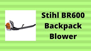 Stihl BR600 Backpack Blower [upl. by Dreeda]